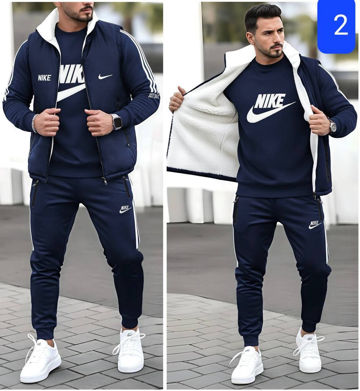 Set Trening 3 piese vătuit Nike –  Trening+Vesta Ly