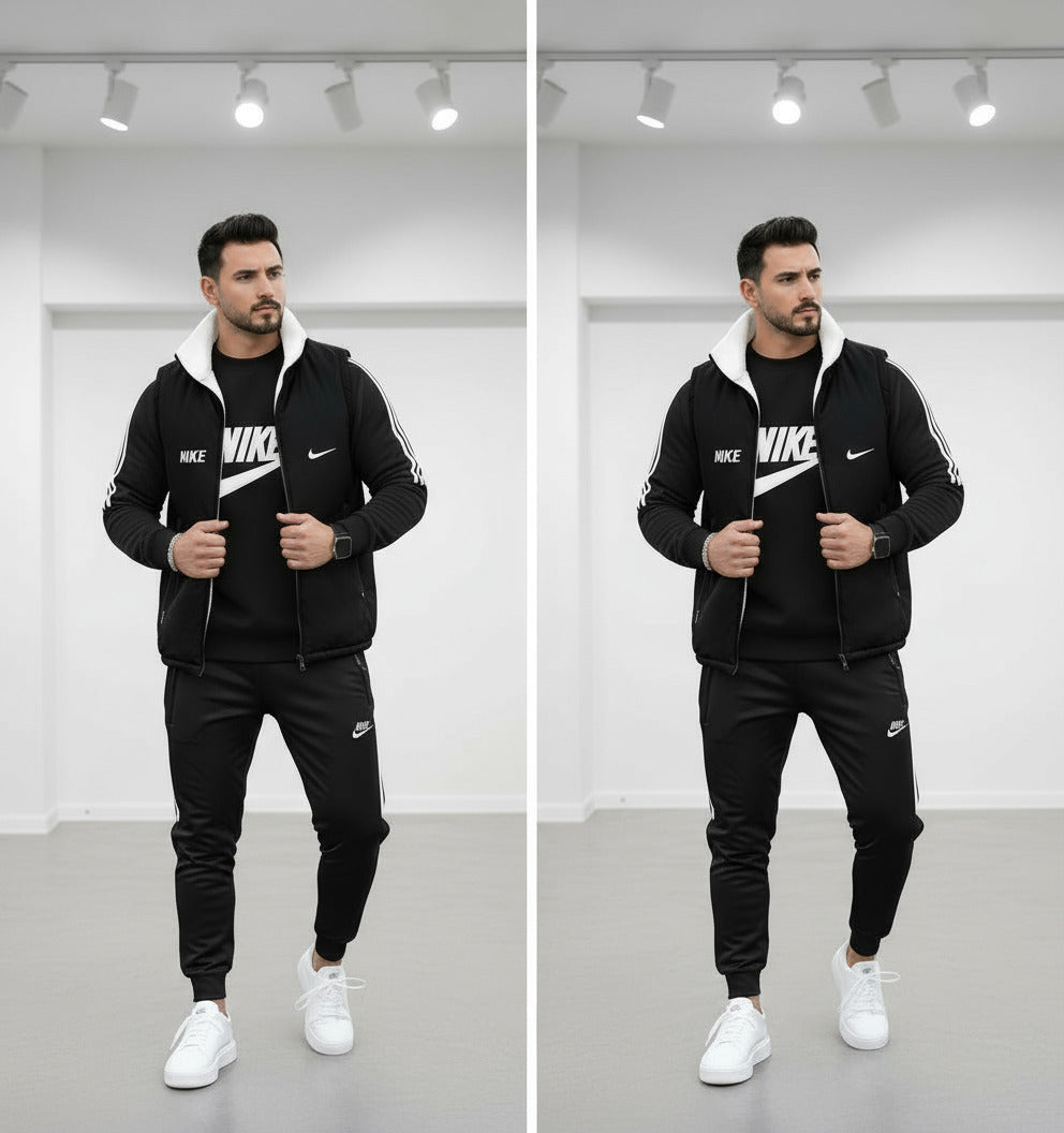 Set Trening 3 piese vătuit Nike –  Trening+Vesta Ly