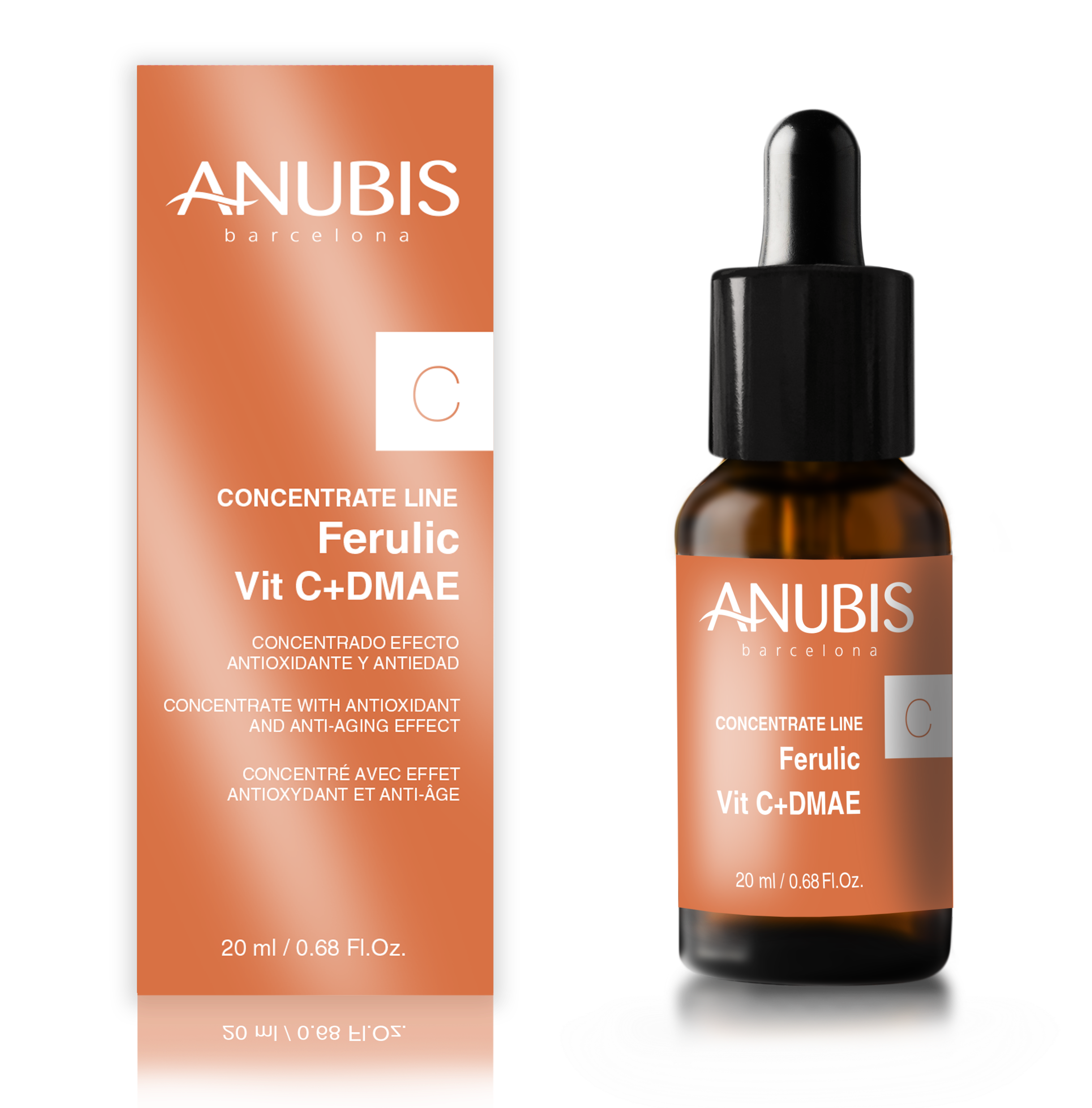 Concentrat antioxidant si anti-imbatranire - ANUBIS Ferulic Vit C+DMAE Concentrate 20 ml