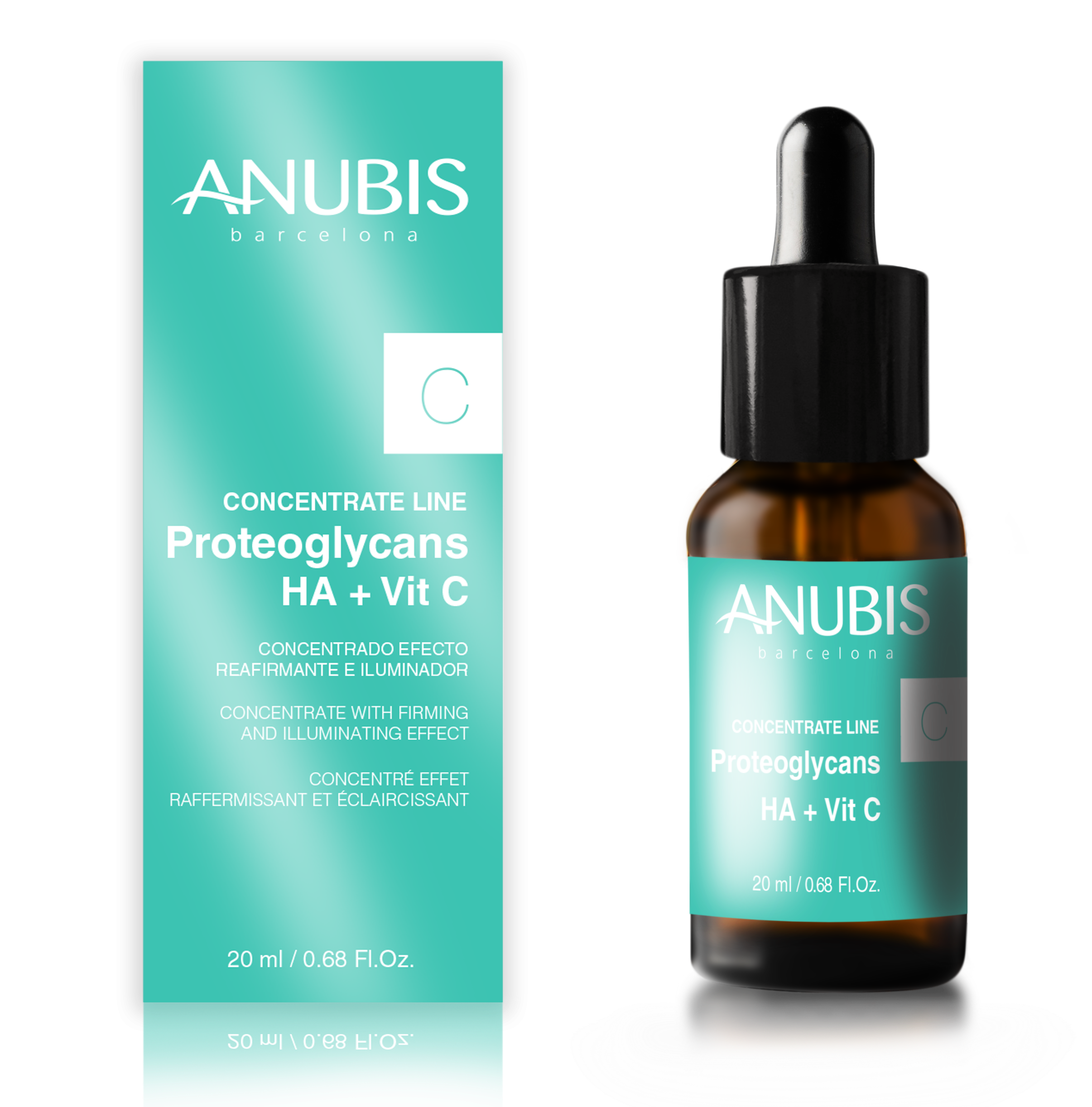 Concentrat de fermitate si luminozitate - ANUBIS Proteoglycans HA + Vit C Concentrate 20 ml