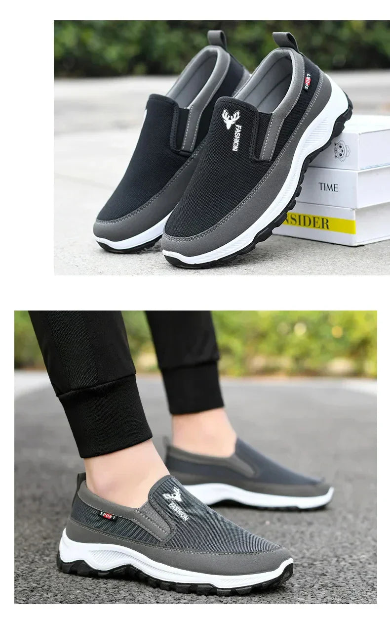 Men Casual Sneakers 2024 Spring New Lightweight Male Tennis Shoes Men Sneakers Soft Mesh Casual Shoes Outdoor Anti-Slip Shoes