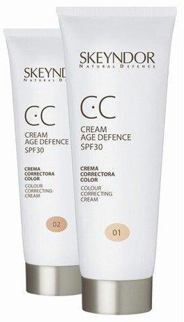 Crema coloranta antirid, nuanta inchisa - SKEYNDOR CC Cream Age Defence SPF30 40 ml