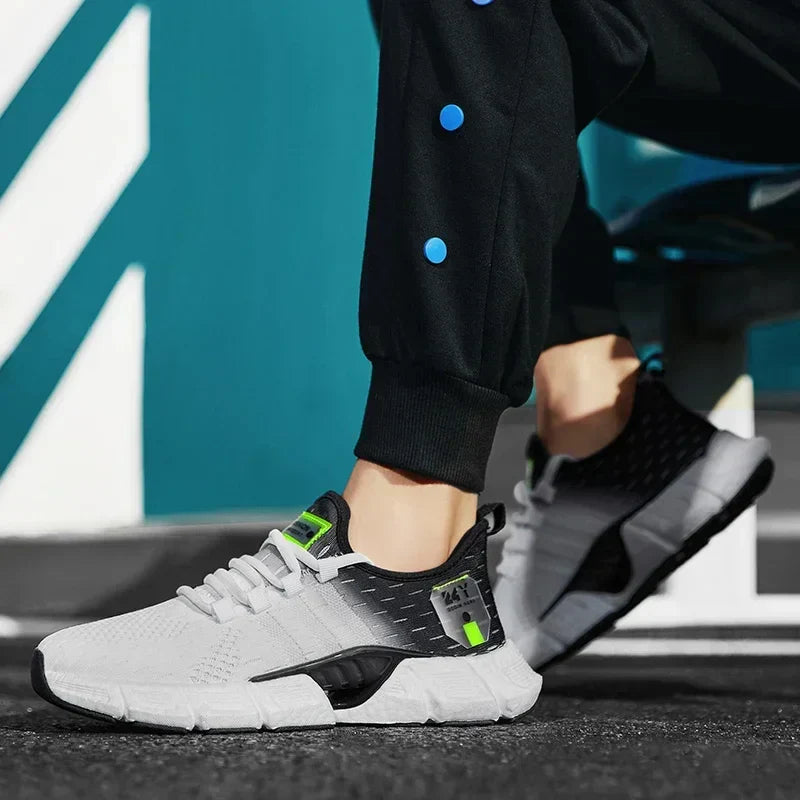 Pantofi ocazional pentru bărbați, ușori, de modă, pantofi de alergare, respirabili, pantofi de tenis, comozi, pantofi sport pentru jogging în aer liber