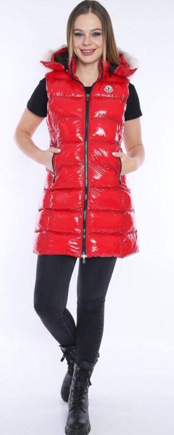 Vesta Lungă Puffer Rosie – Moncler
