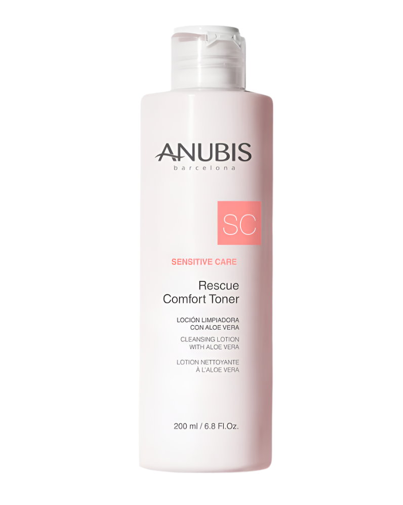 Lotiune tonica pentru ten sensibil cu Aloe Vera - ANUBIS  Sensitive Care Rescue Comfort Toner 200 ml